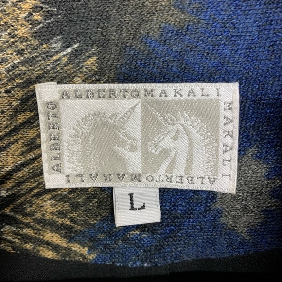 Alberto Makali Multi Color Ruffle Collar Size L - Picture 4 of 8